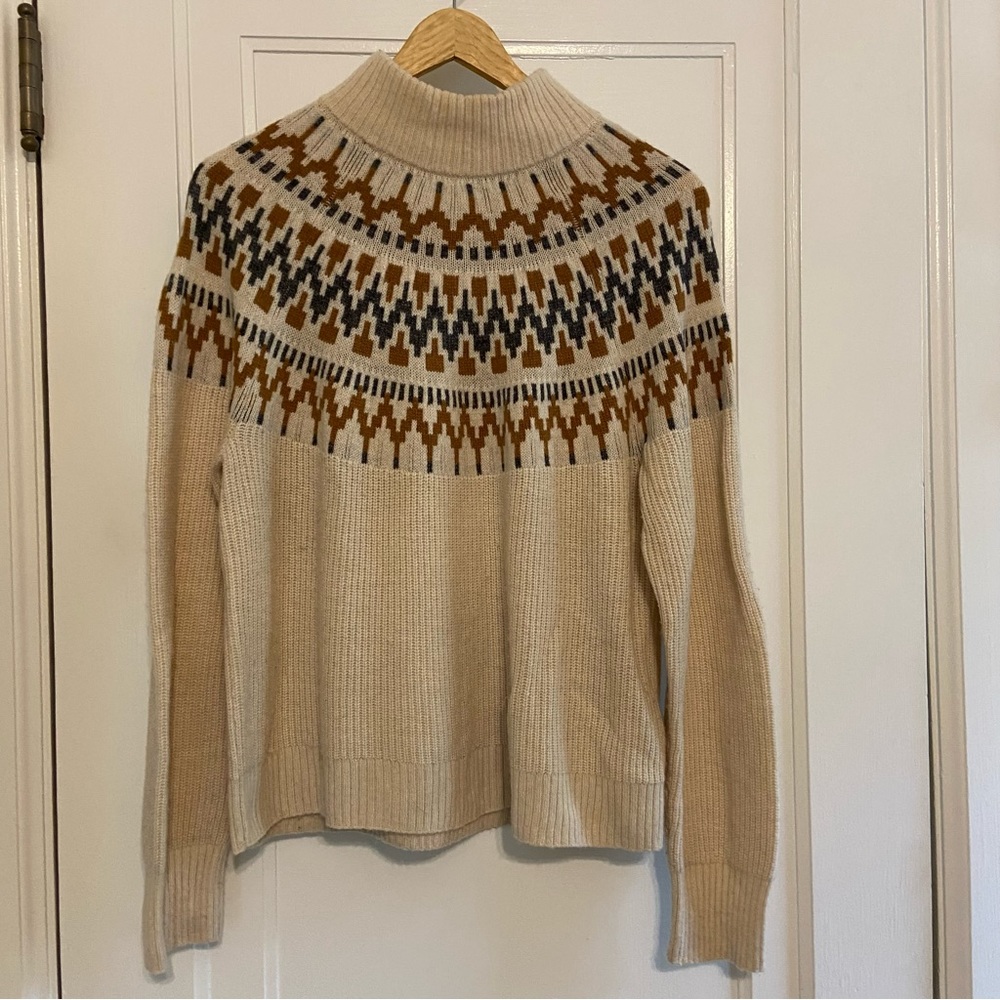 J. Crew Fair Isle Mockneck sweater - Picture 2 of 5